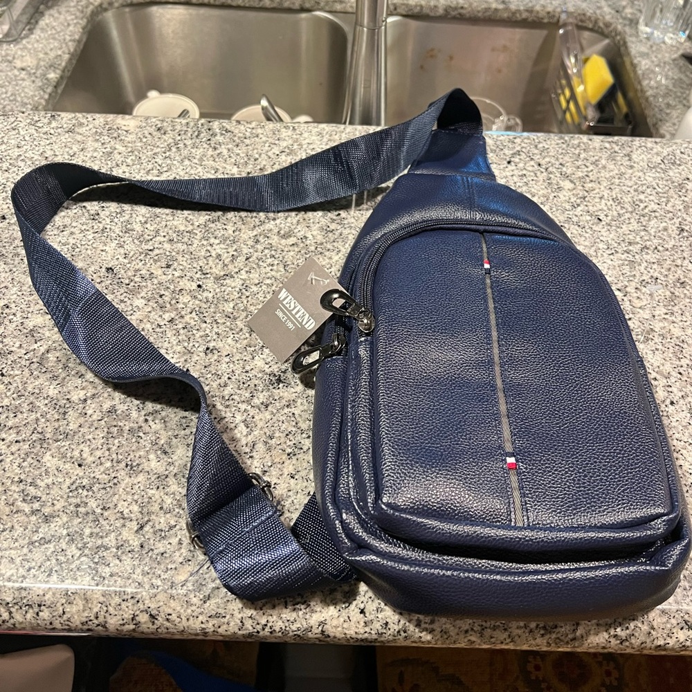 NWT WestEnd Navy Shoulder Satchel.